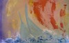 Abstract of Sea Animals Swimming at Sundown